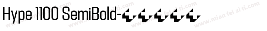 Hype 1100 SemiBold字体转换